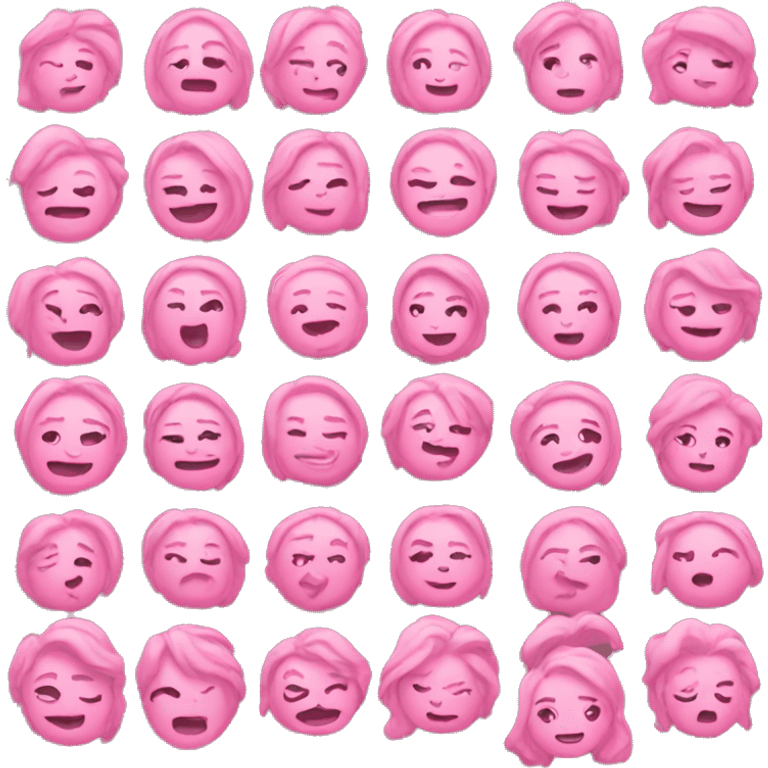 Aesthetic pink emojis emoji