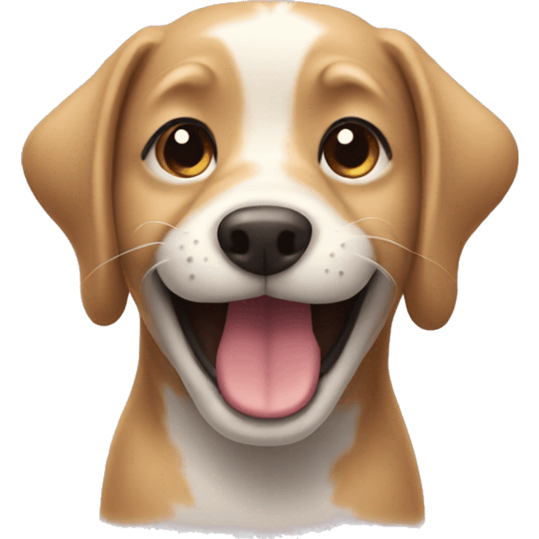 Dog smiling  emoji