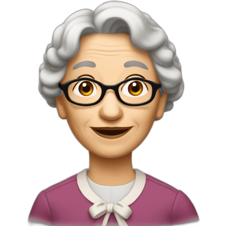 Une très vieille mamie emoji