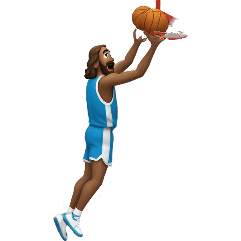 Jesus dunking emoji