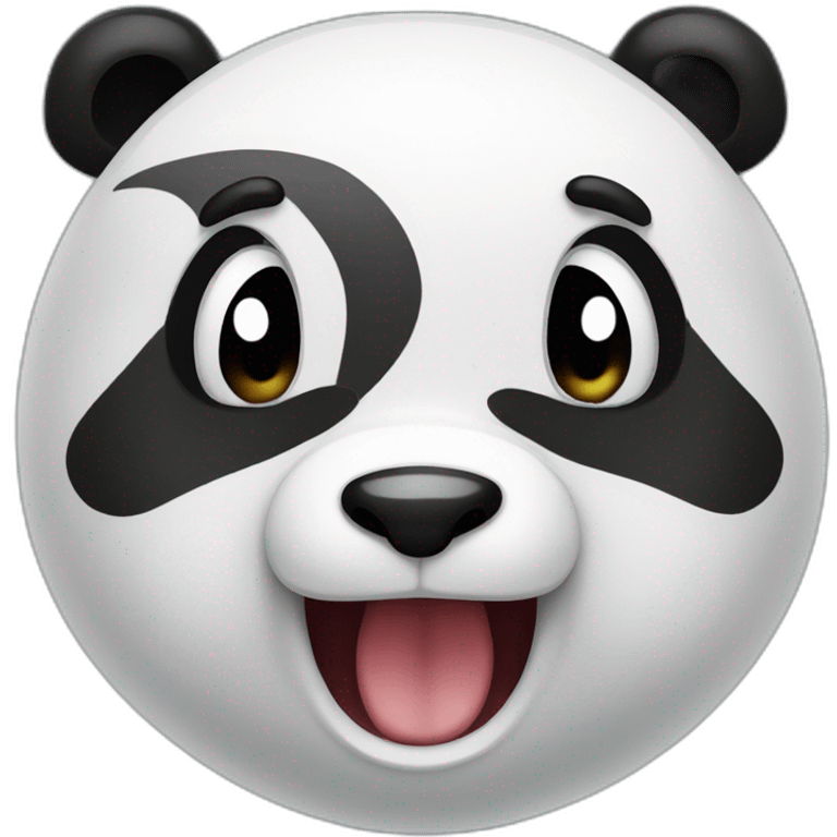 panda boy screaming emoji