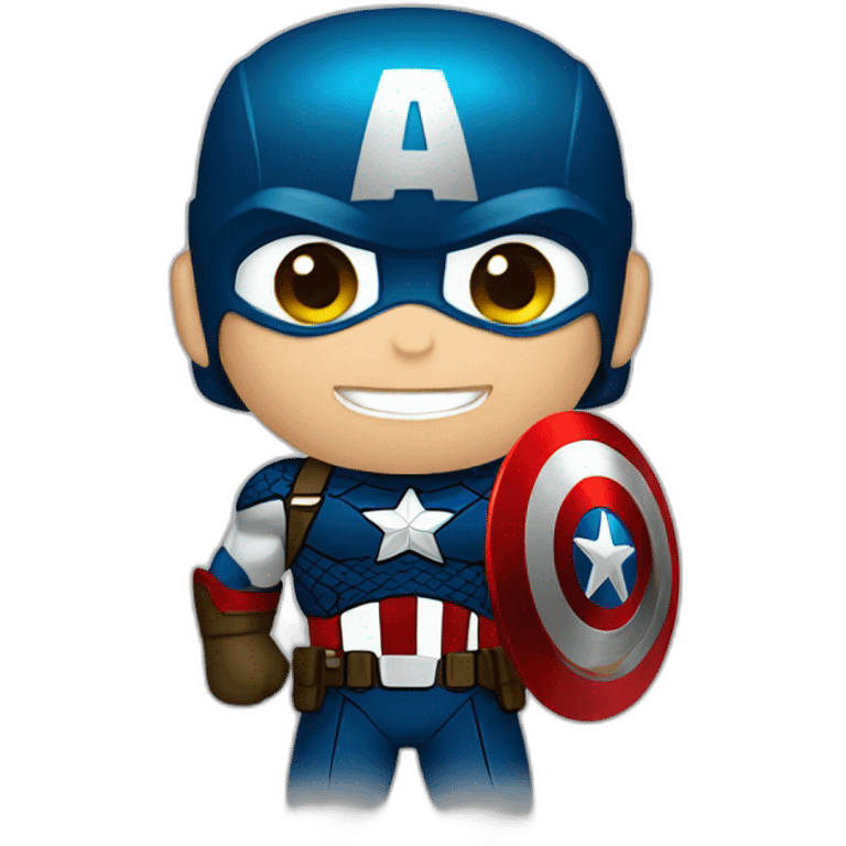 Captain America with shield emoji