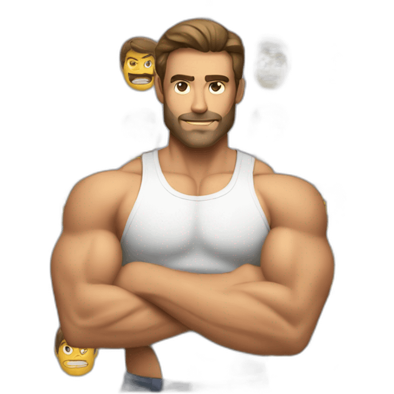 Man with muscl emoji