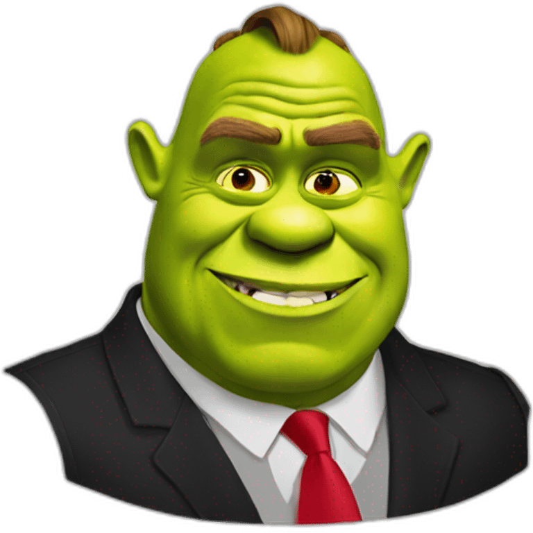 Shrek with trump emoji