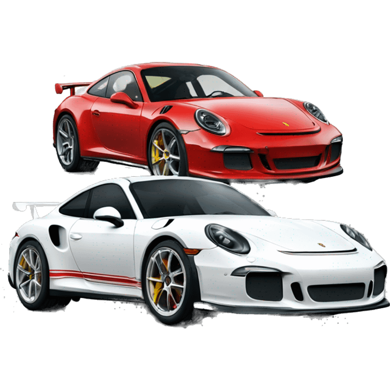 Porsche gt3 and Ferrari  emoji