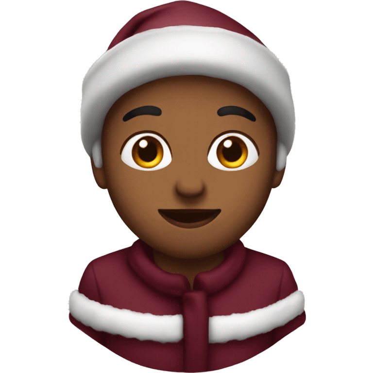 burgundy christmas  emoji