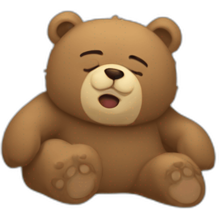 heavenly bear of power takes a nap emoji