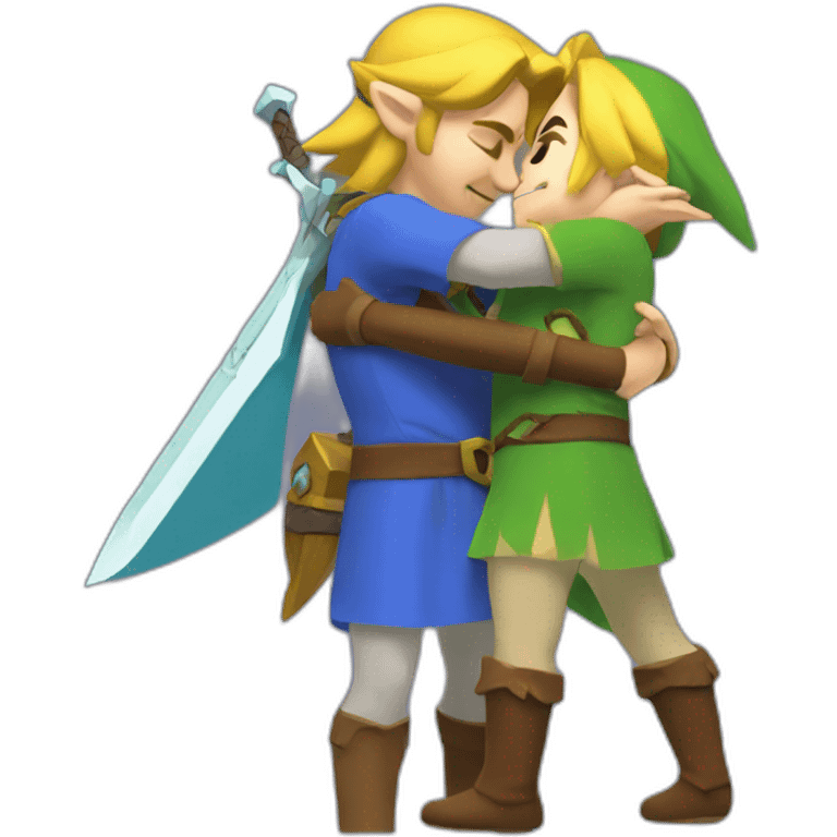 link zelda hugging emoji