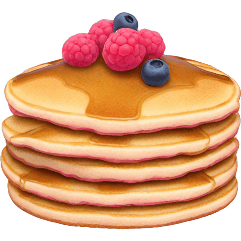 pancakes light pink berry emoji