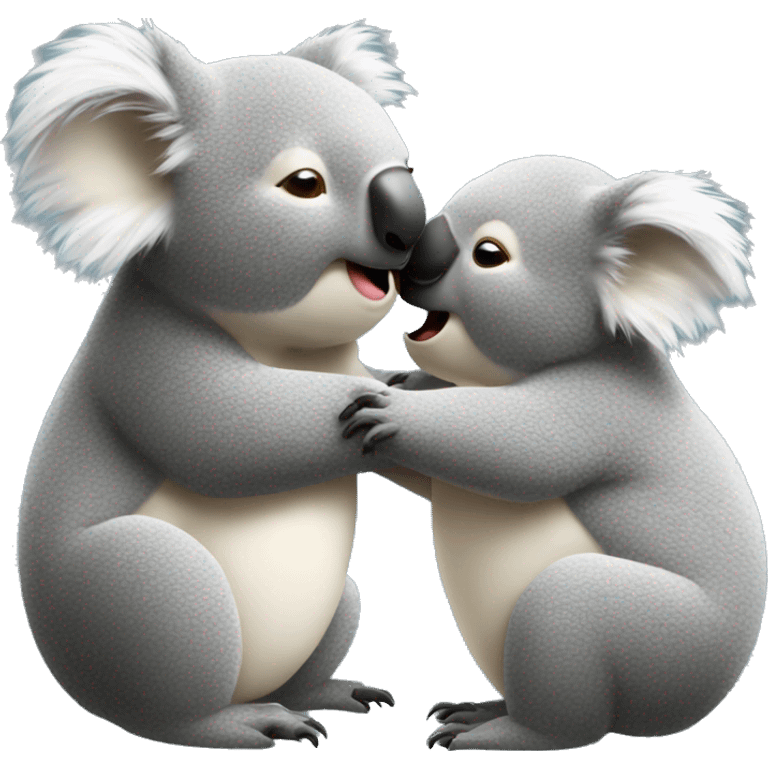 Koala giving a kiss emoji