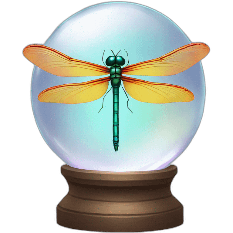 dragonfly on a crystal ball emoji