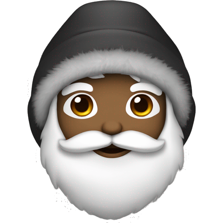 cute eskimo with black hat and chinstrapped beard emoji