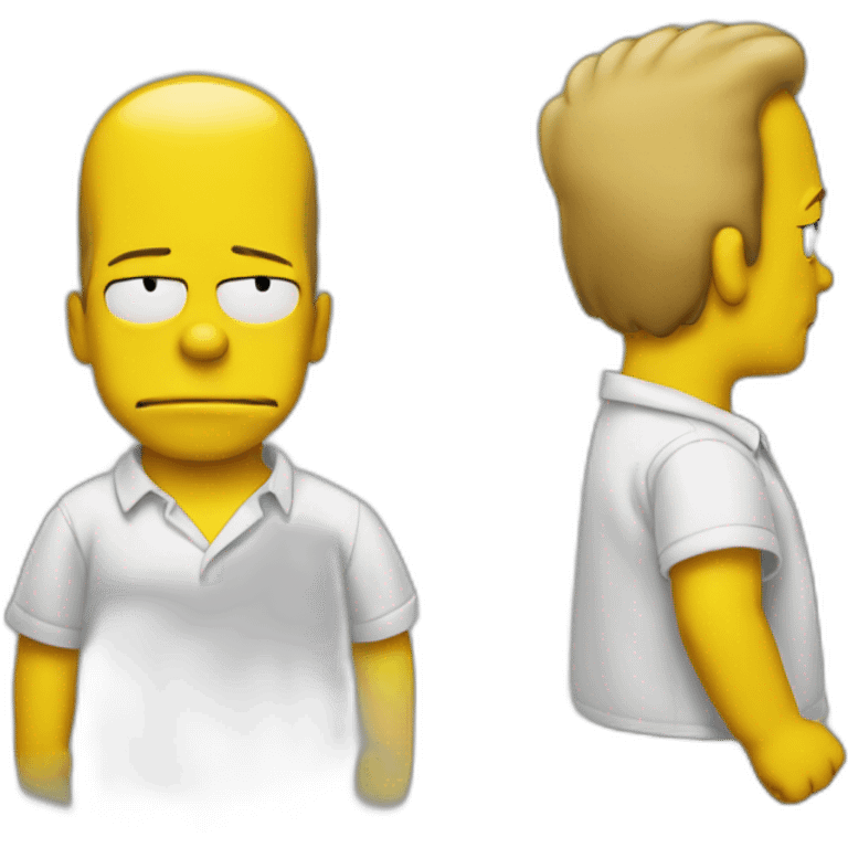 the simpsons son standing emoji