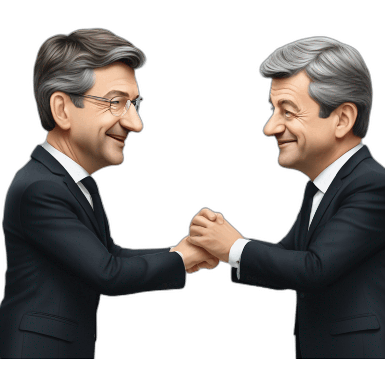 Mélenchon danse avec Macron emoji