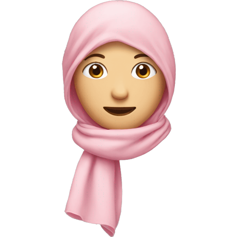 a light pink scarf emoji