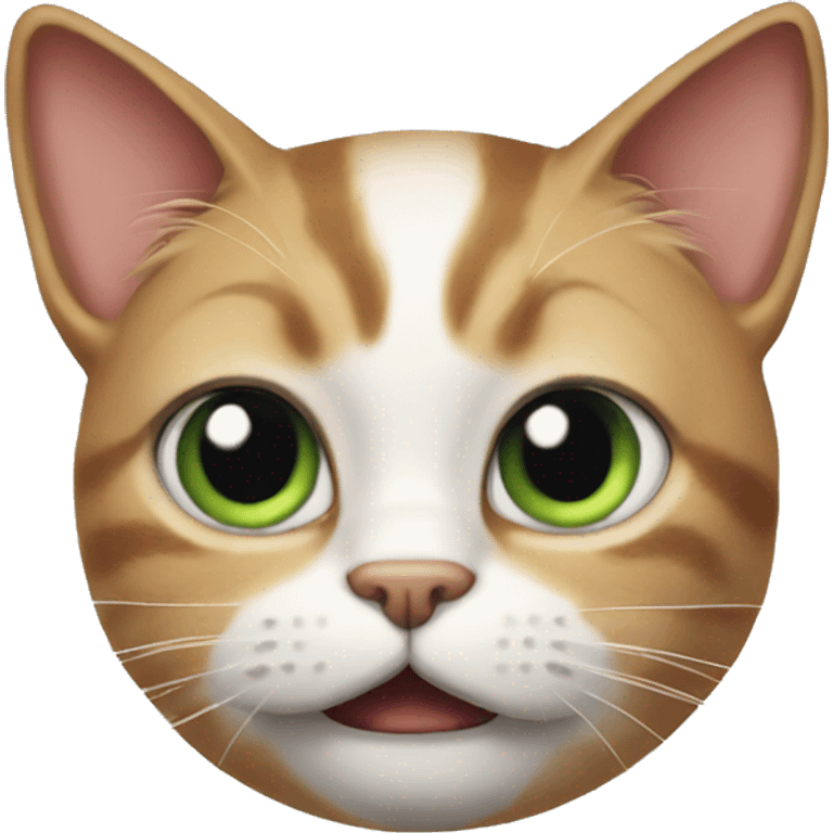 Stupid cat looking stupid emoji