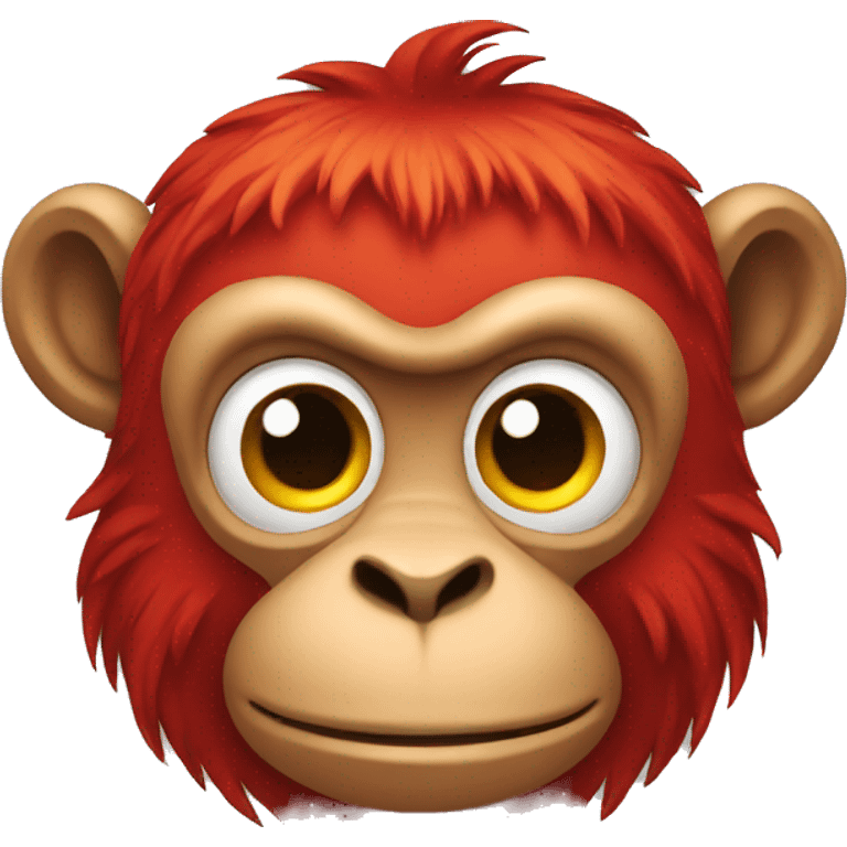 red monkey emoji