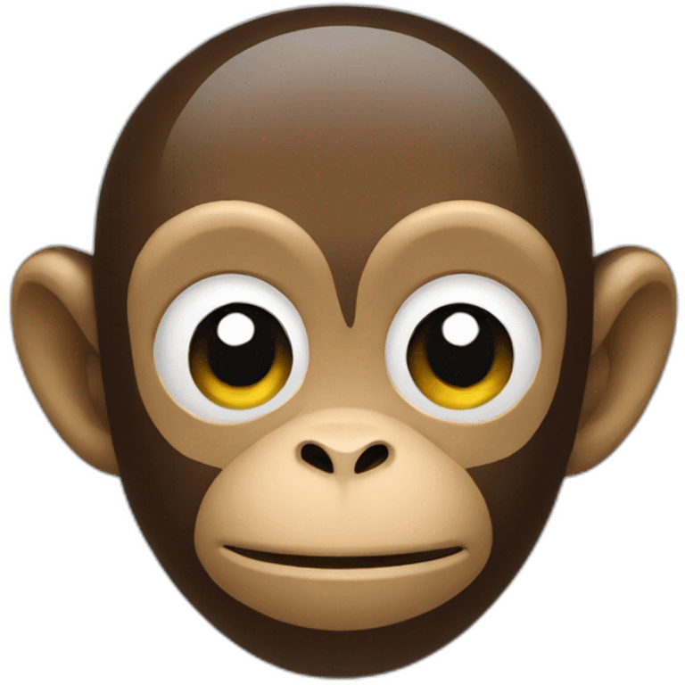 Monkey glass emoji