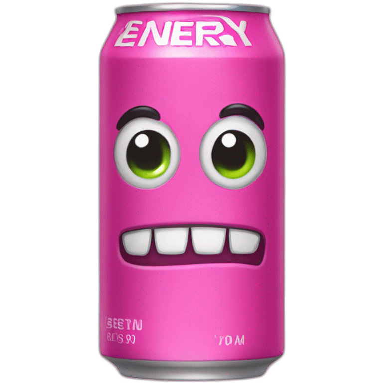 pink monster energy drink can emoji