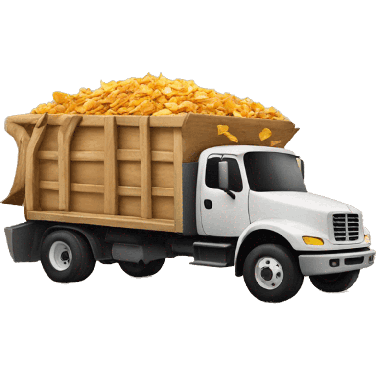 Wood chip truck  emoji