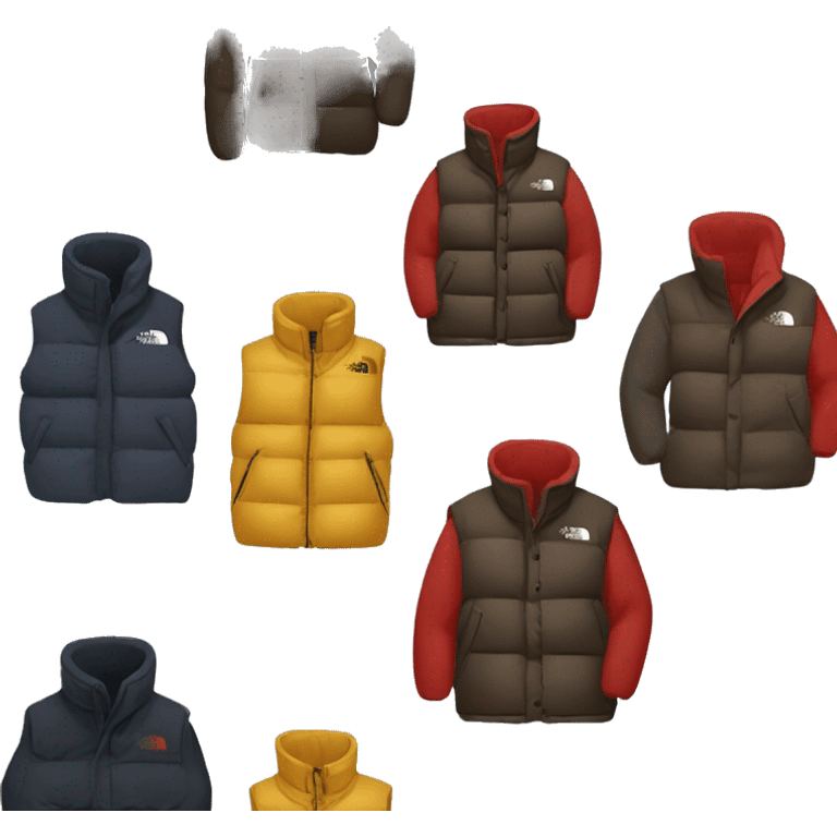 Vintage North face puffy vest emoji