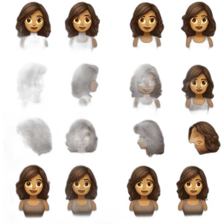 Woman brune emoji