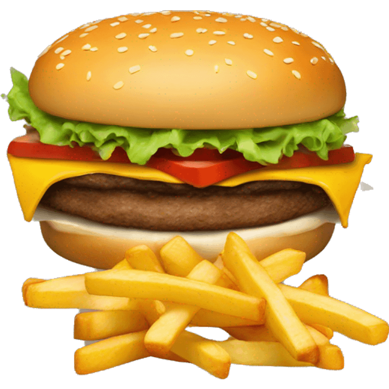 BURGER AND FRIES emoji