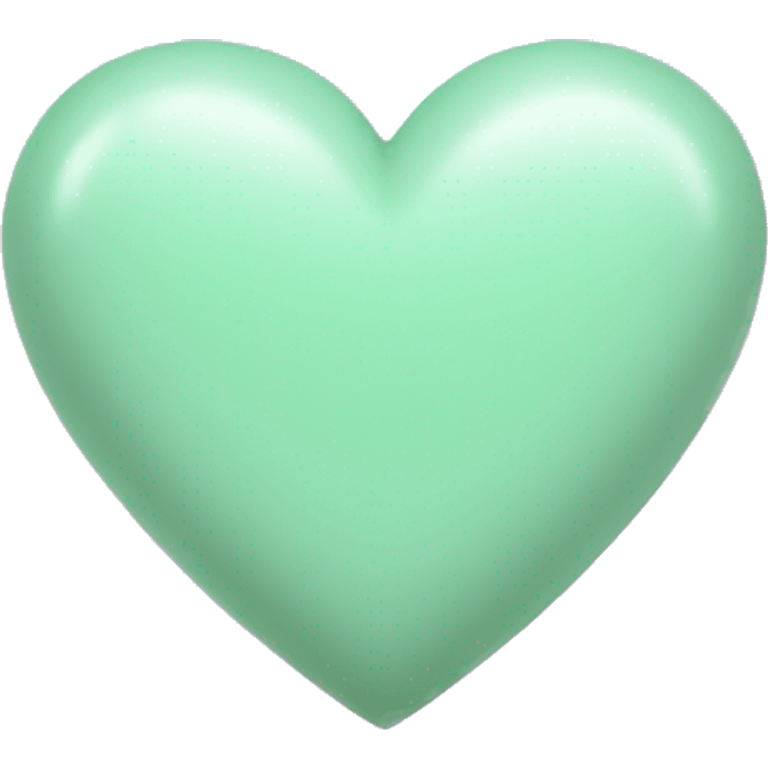 pastel green heart emoji