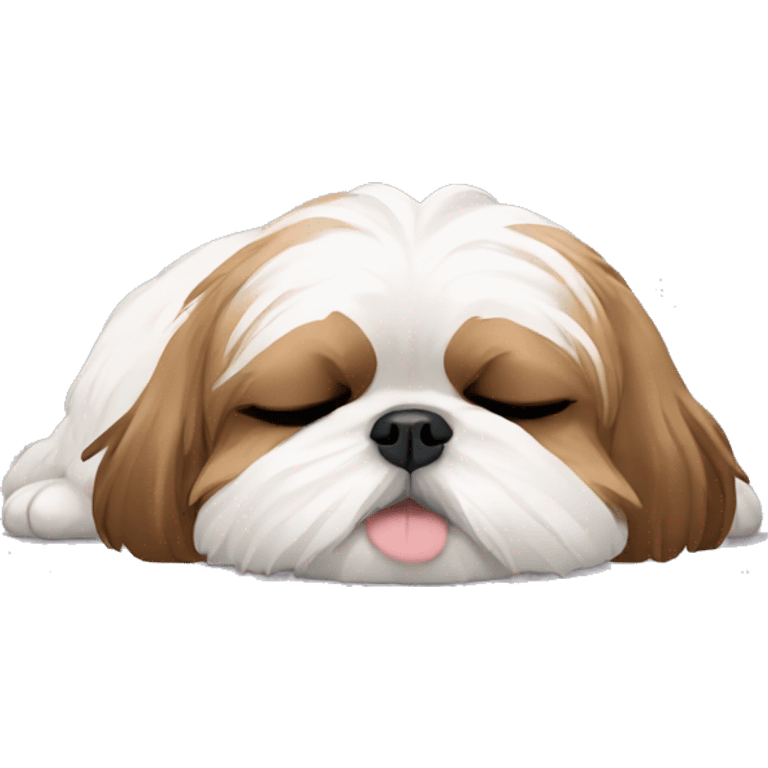 Shih tzu sleeping emoji