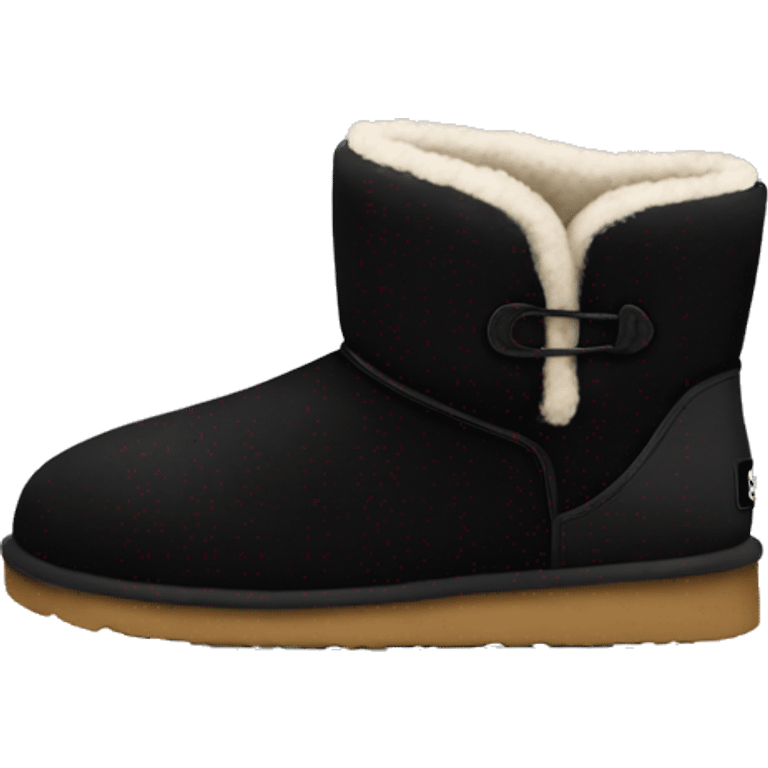 black ugg emoji