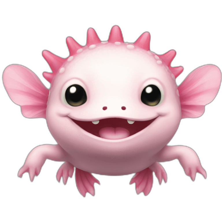 Happy axolotl emoji