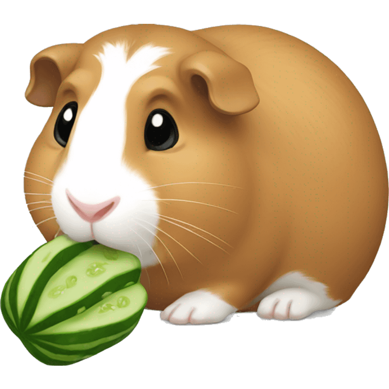 Guineapig eating cucumber emoji