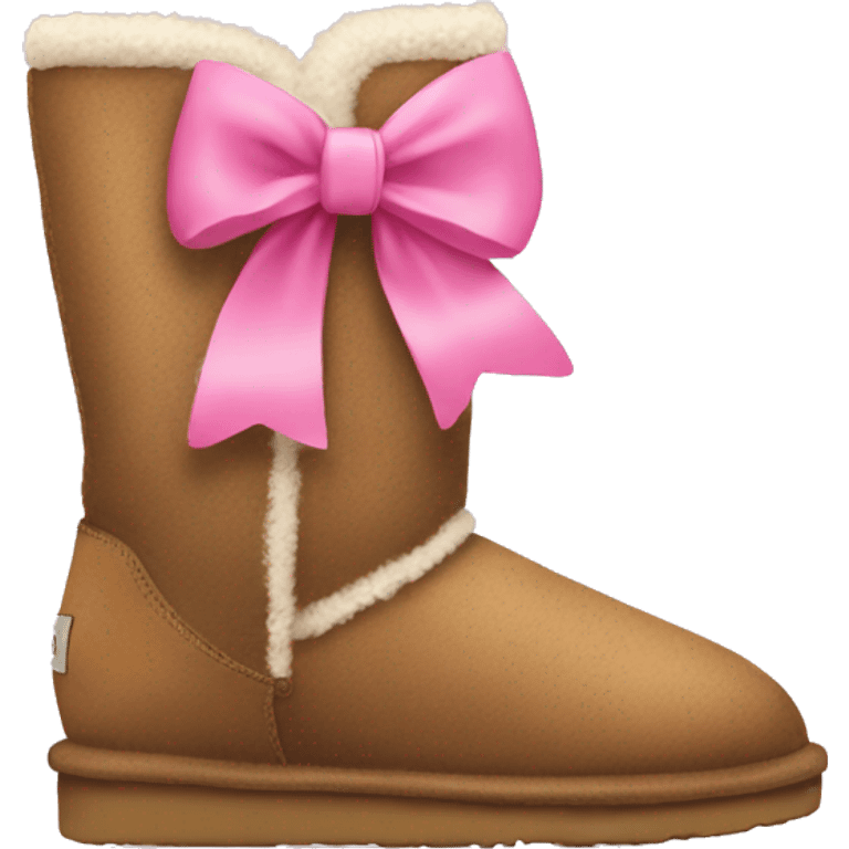 Uggs with pink bows emoji