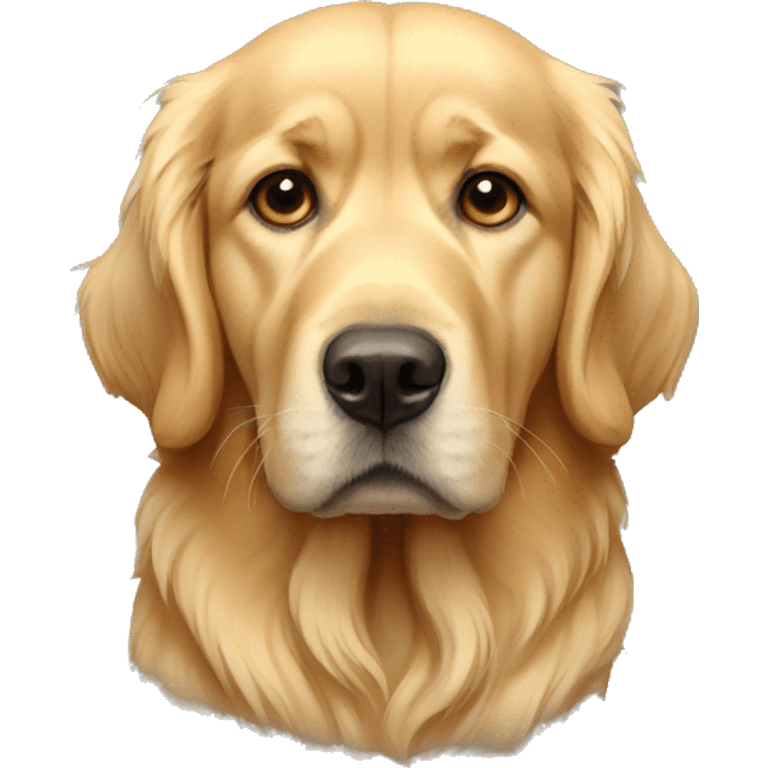 Golden retriver sed triste  emoji