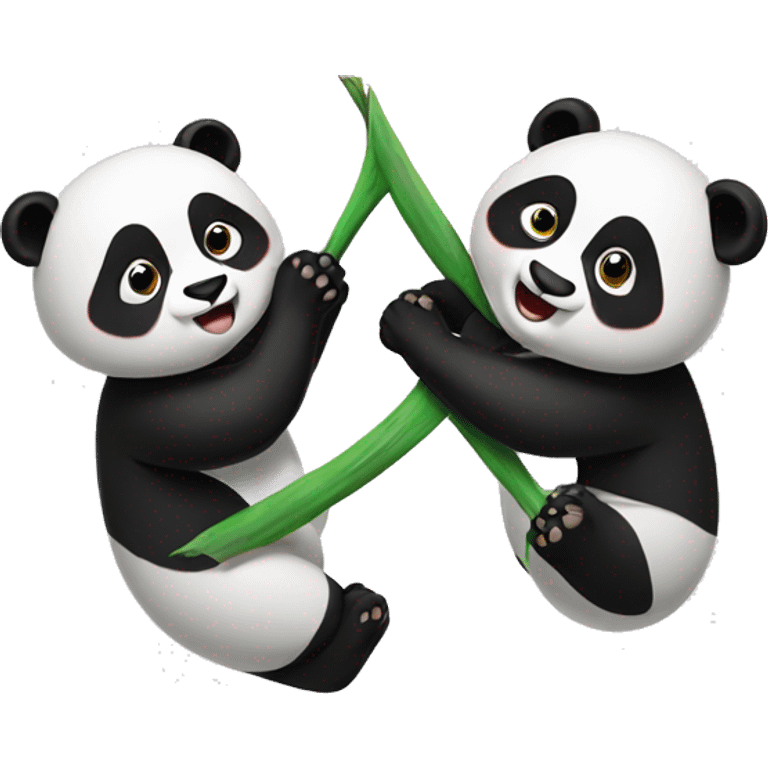 panda being split into two emoji