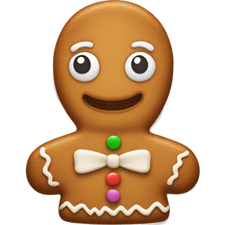 Gingerbread man emoji