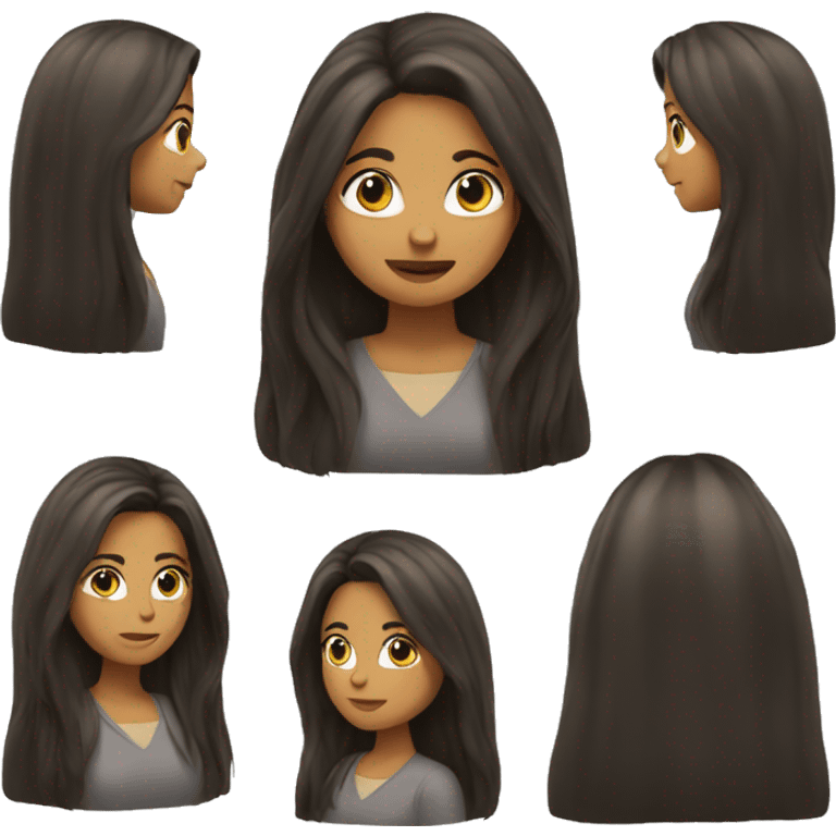  womem whit long hair emoji