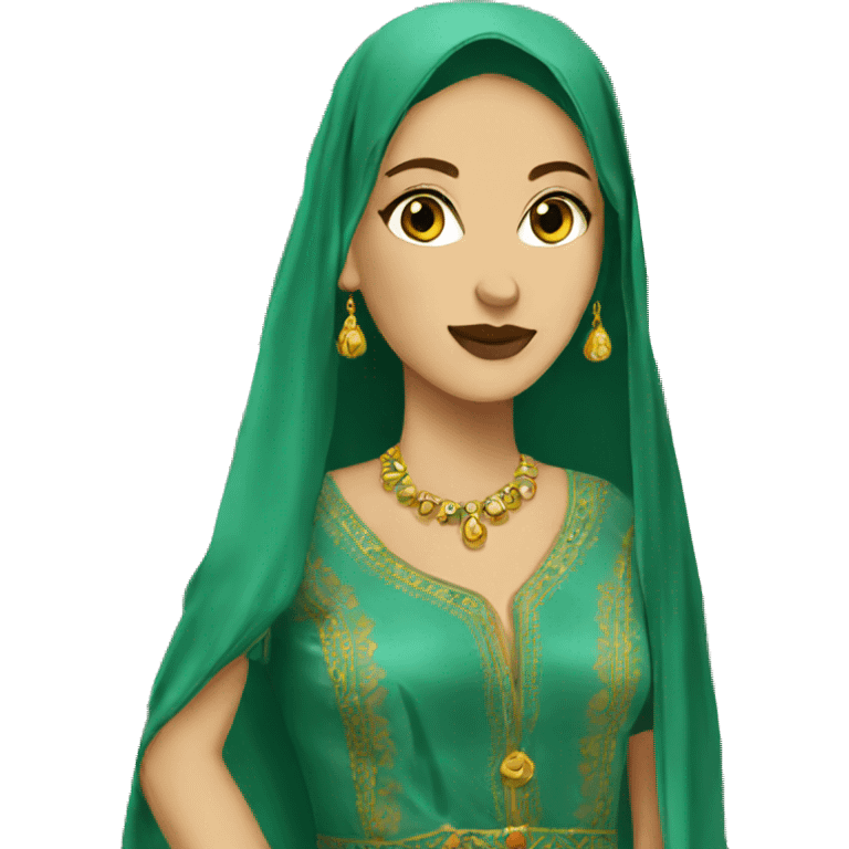 Women dress Algerian culture emoji