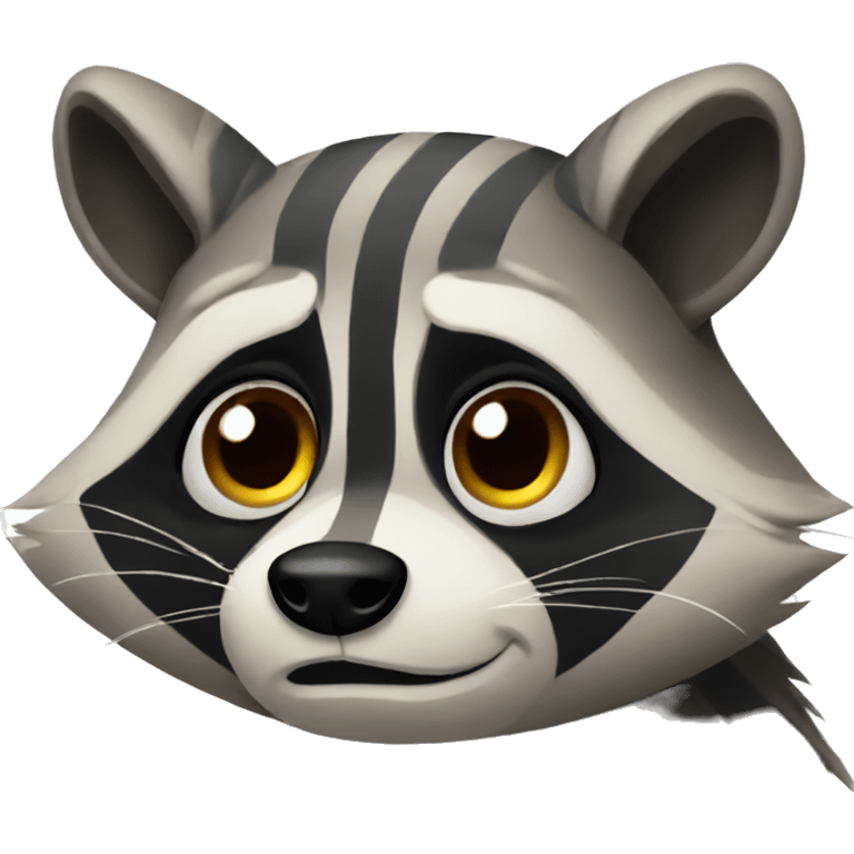 sad raccoon emoji