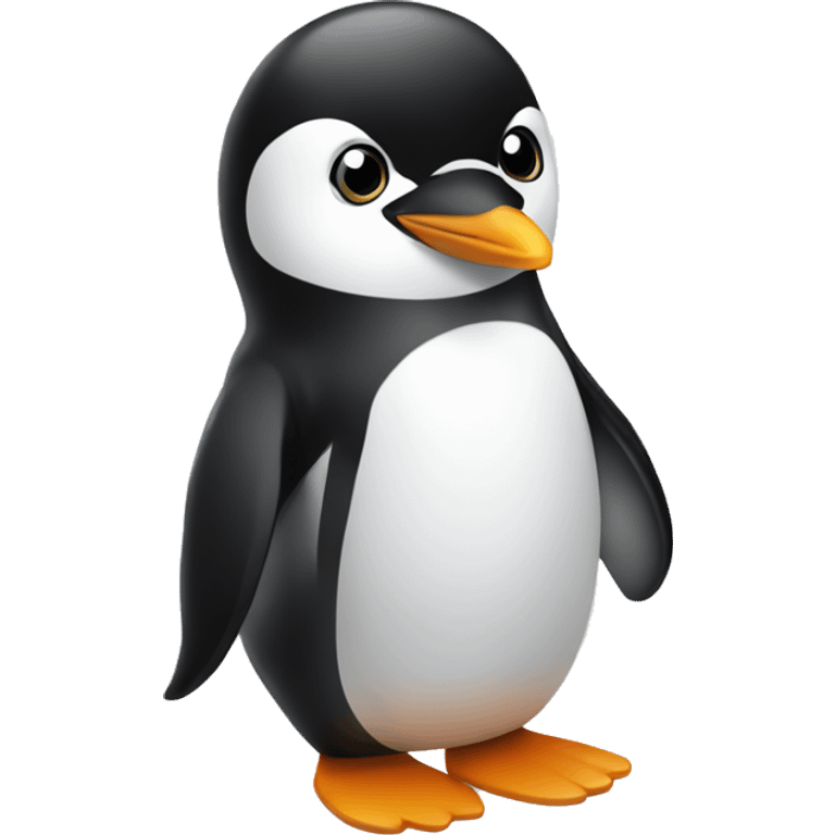 Un pinguino fino emoji