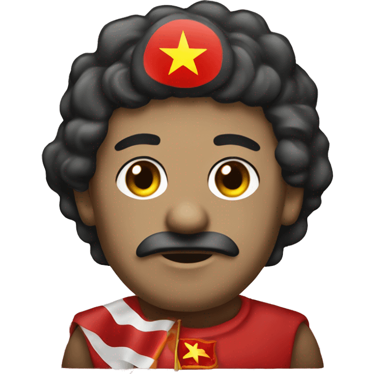 A communist with a flag communist  emoji