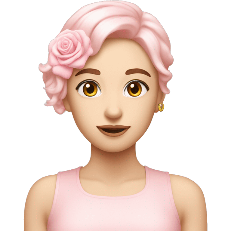 Cœur pastel rose emoji