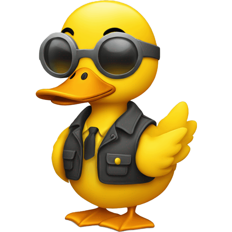 Yellow debugging duck  emoji