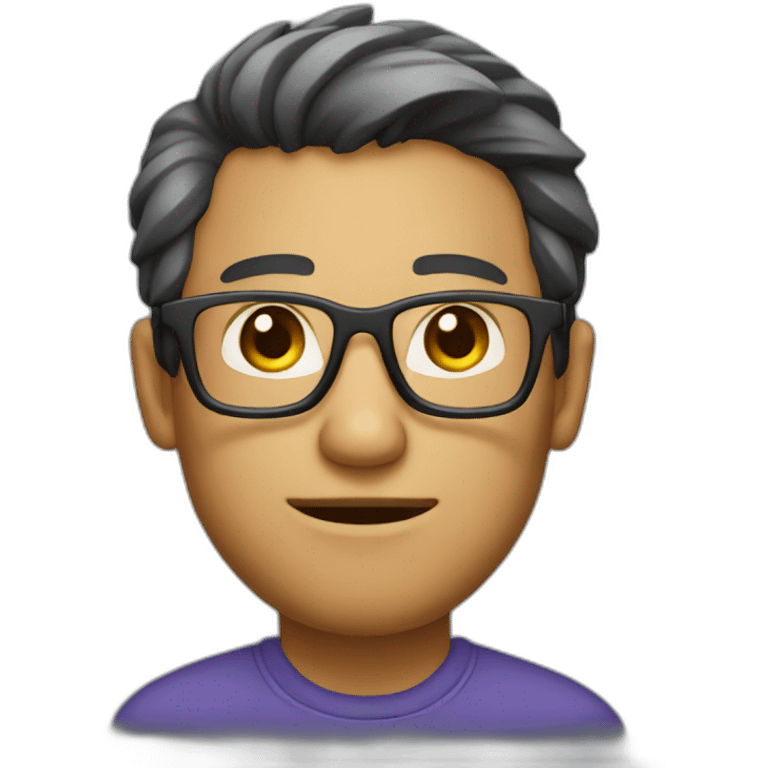 developer man with glasses emoji