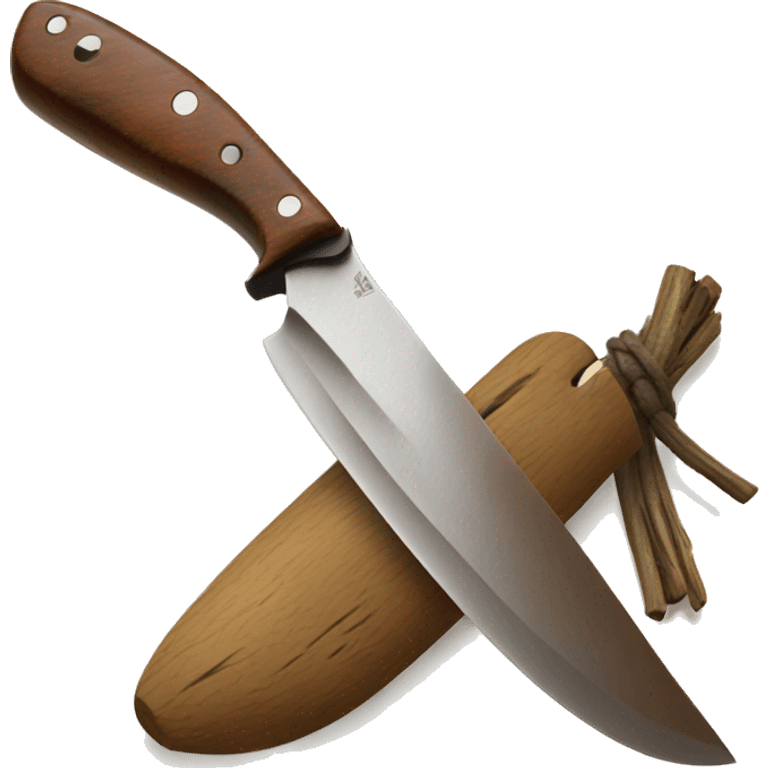 Couteau bushcraft emoji