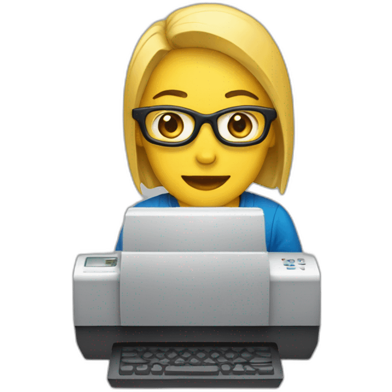 persona con una computadora emoji