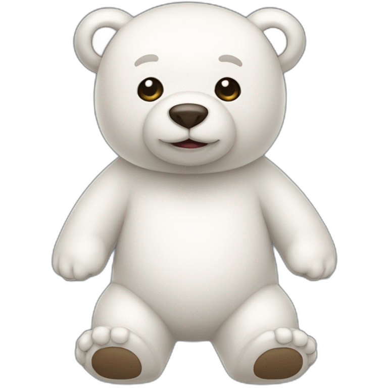 White Bear toy full body emoji