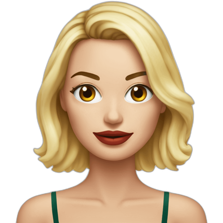 Margot robbie en Bikini emoji