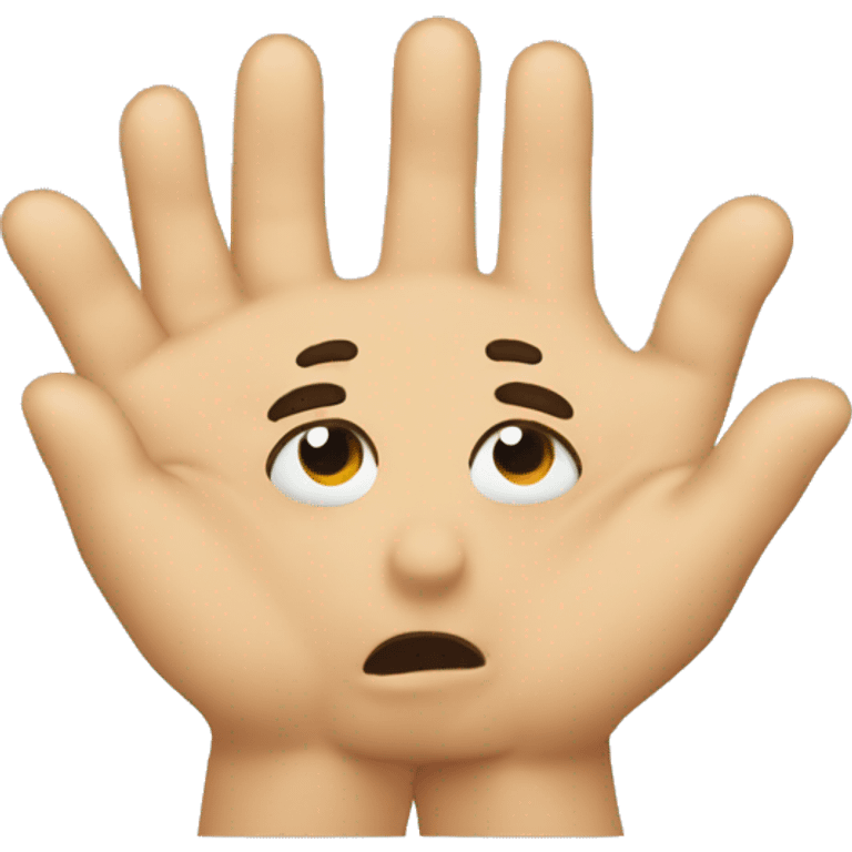 emoji face begging with hands pressed togetherness  emoji