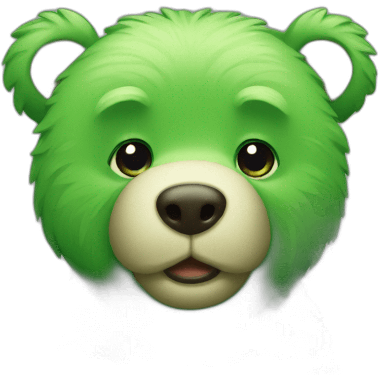 Green bear emoji